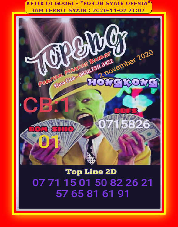 Prediksi Syair Hk 02 November 2020 Surabaya