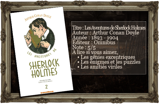 Les Lectures du Vampire Aigri: Les Aventures de Sherlock Holmes [Tome 2