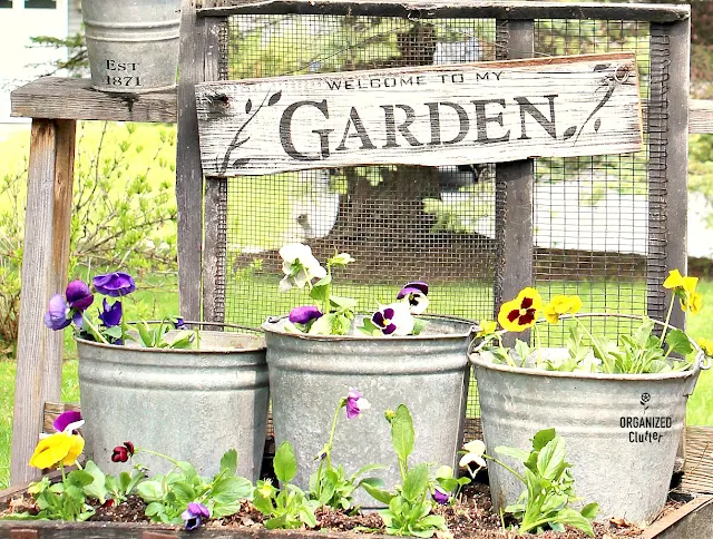 DIY Rustic Garden Sign