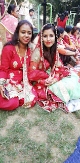 newly married women at karwa chauth, Jinder and Priya at karwa chauth
