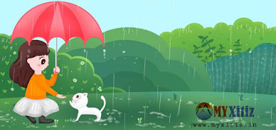वर्षा Rain rainy season hindi poems poetry kavita balkvita Dr. Bhakta Xitiz