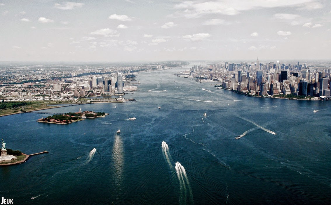 Nueva York a vista de helilcóptero