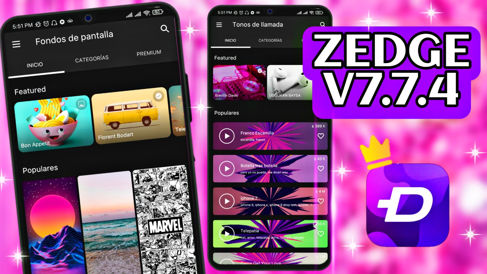 ZEDGE PREMIUM v7.7.4 BAJANDO APPS 😍 Un Mundo De Descargas Ilimitadas