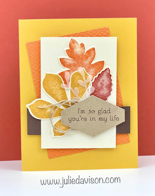 Stampin' Up! Love of Leaves Card ~ Aug-Dec 2020 Mini Catalog ~ www.juliedavison.com #stampinup