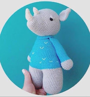 PATRON GRATIS RINOCERONTE AMIGURUMI 44967