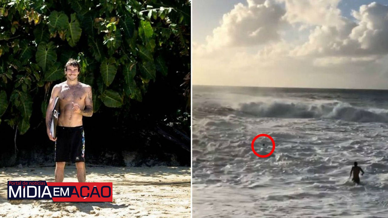 Surfista corre e salva garota de afogamento em mar violento; veja o vídeo