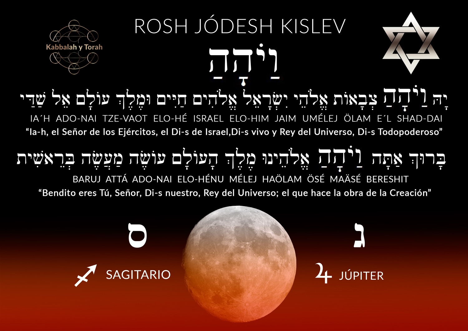 Kabbalah y Torah en Expansión TEFILA CONEXIÓN ROSH JODESH KISLEV