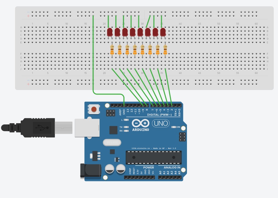 DinShaTECH: Arduino Toturial # 5 - Driving Mulitiple LED's