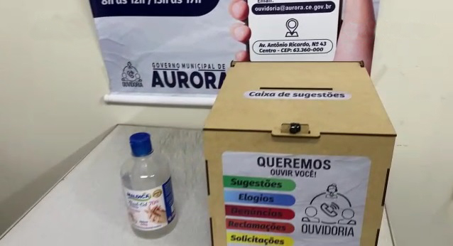 Prefeitura de Aurora implanta ‘caixa de sugestões’ para ouvir anseios da população Prefeitura de Aurora implanta ‘caixa de sugestões’ para ouvir anseios da população