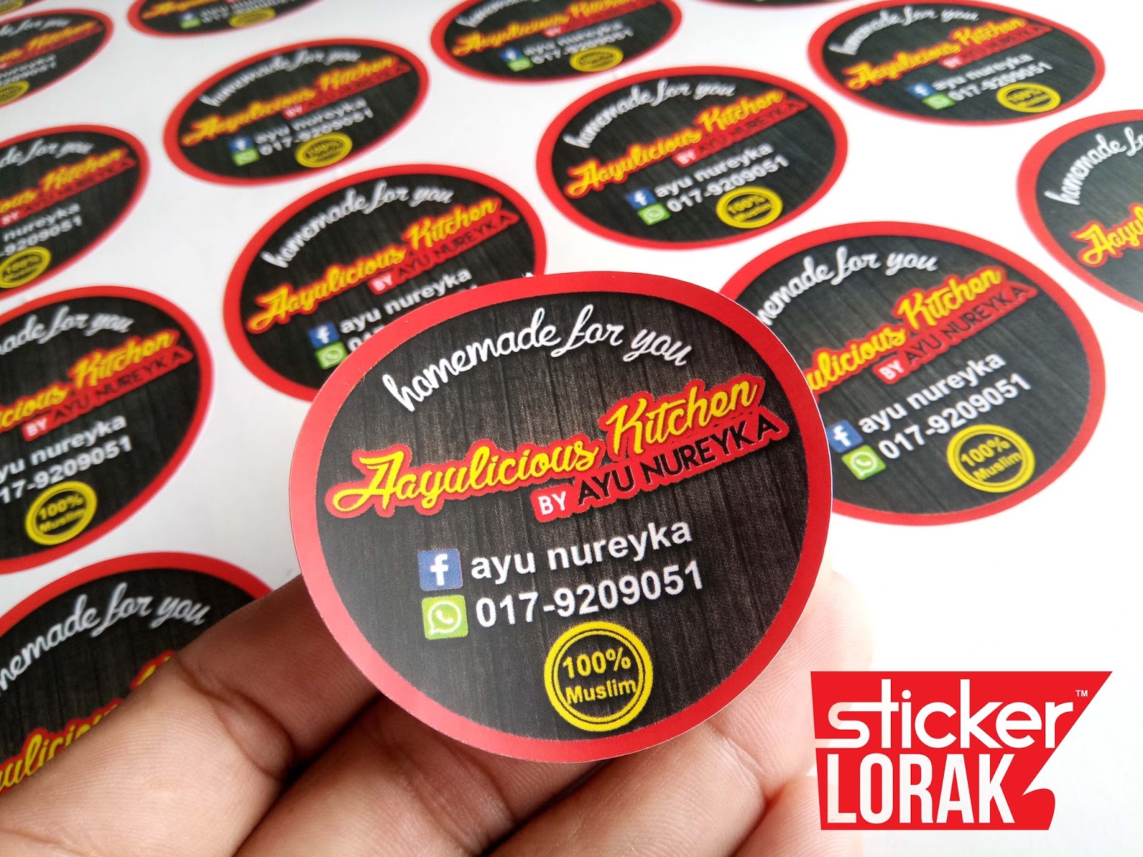 Sticker Label Produk ( Pusat Printing Kota Bharu Kelantan)
