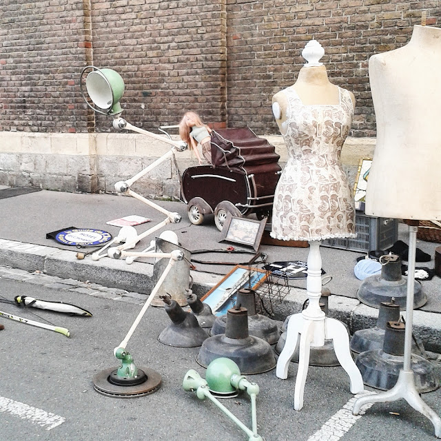 Lampe Jieldé / Mannequins /Brocante Amiens / Octobre 2015 / Photos Atelier rue verte /
