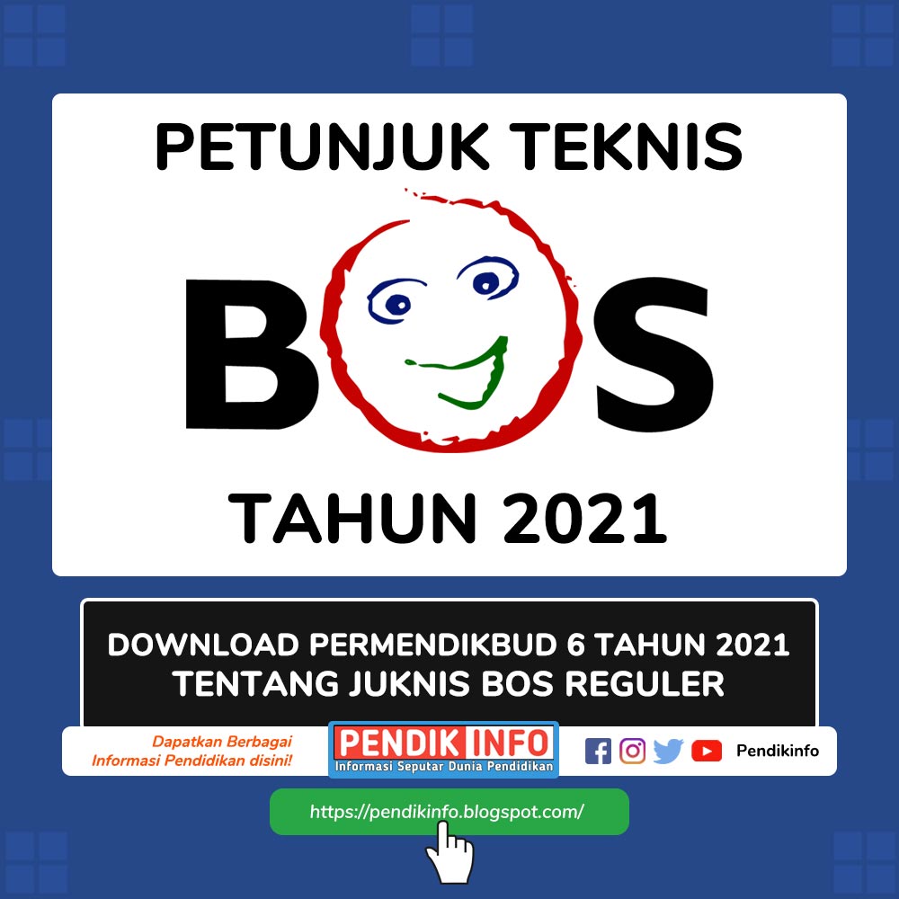Download Permendikbud 6 Tahun 2021 tentang Juknis BOS Reguler Tahun 2021