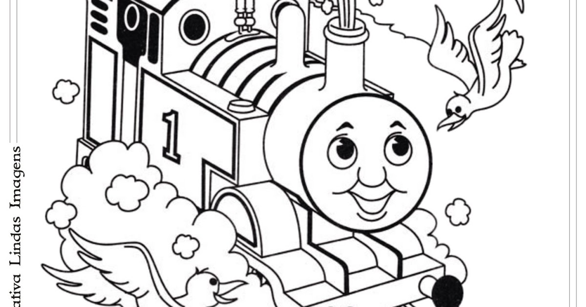 Desenho Thomas e seus amigos para colorir