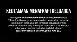 Keutamaan Mencari Nafkah Untuk Keluarga Keutamaan Mencari Nafkah Untuk Keluarga