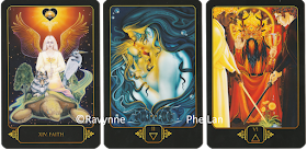 Dreams of Gaia Tarot Faith Two of Water Six of Fire
