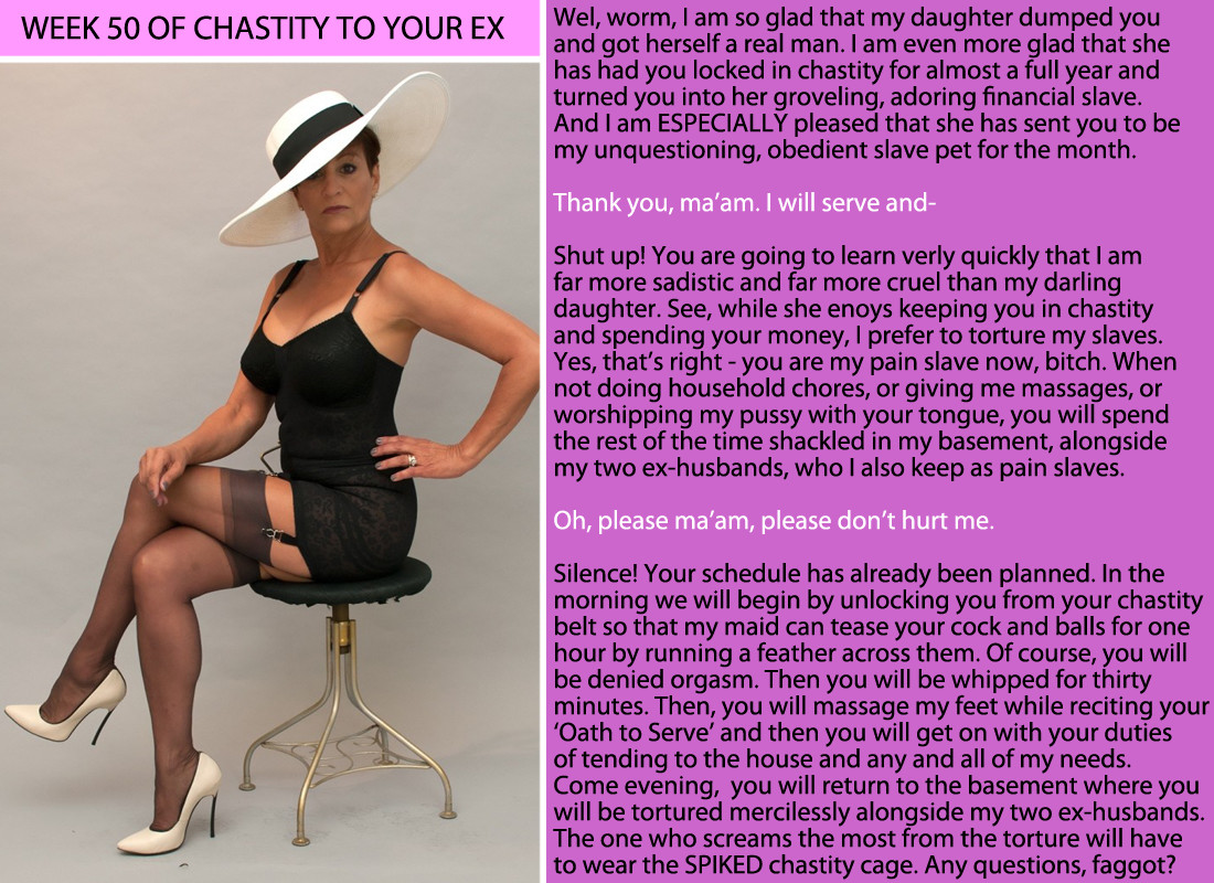 Slave in chastity: Caption XIX.