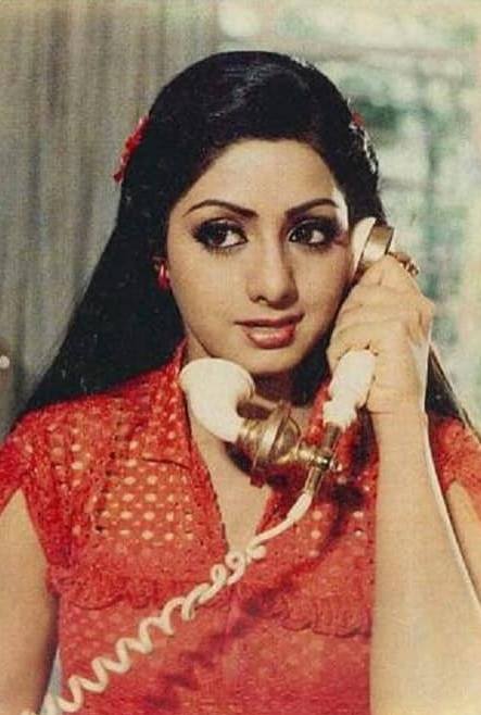 Sridevi: Sridevi on a rotary phone!