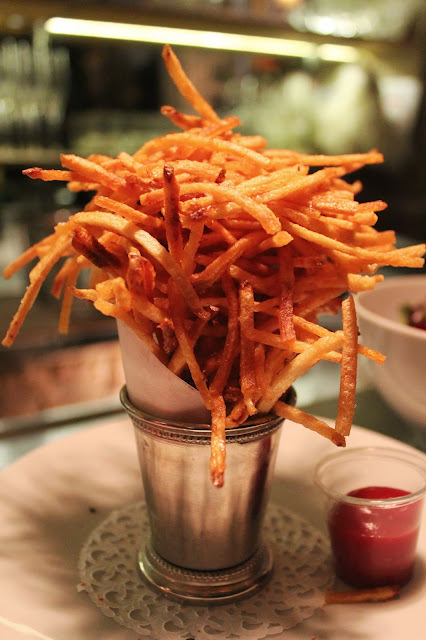 Joe's shoestring fries at Verjus Bar a Vins, Paris