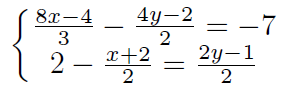 sistemas de ecuaciones lineales