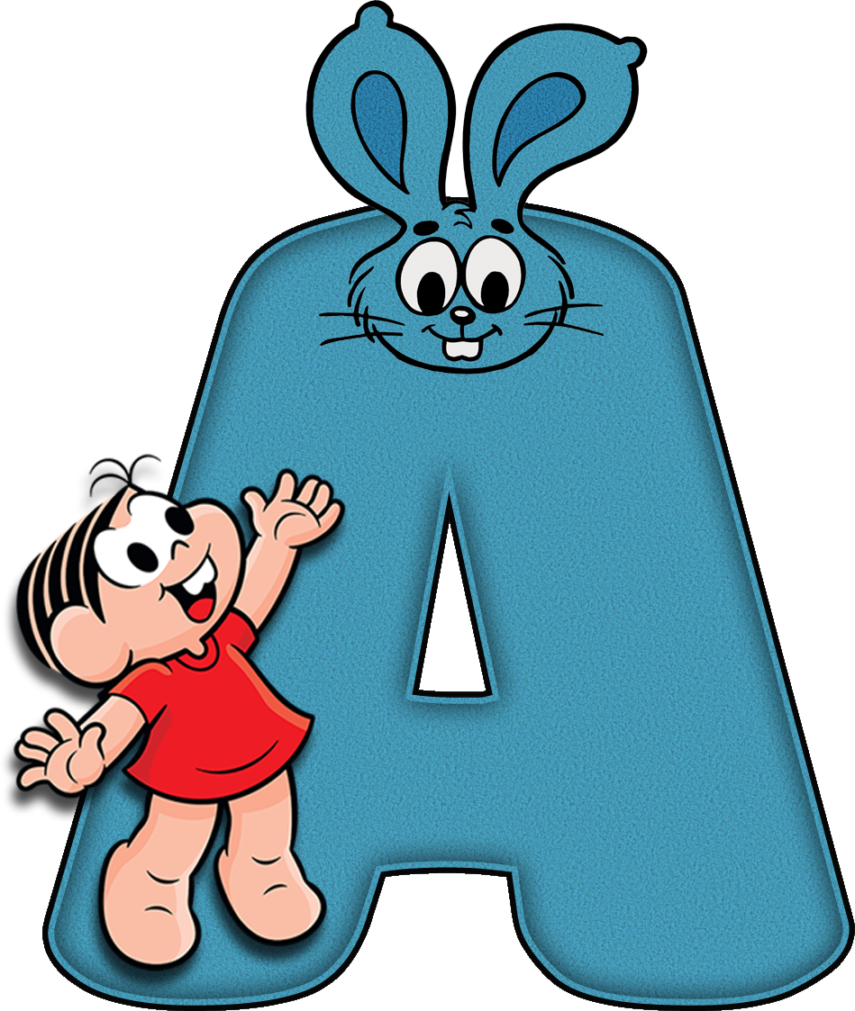 Alfabeto Decorativo Alfabeto Mônica 3 PNG