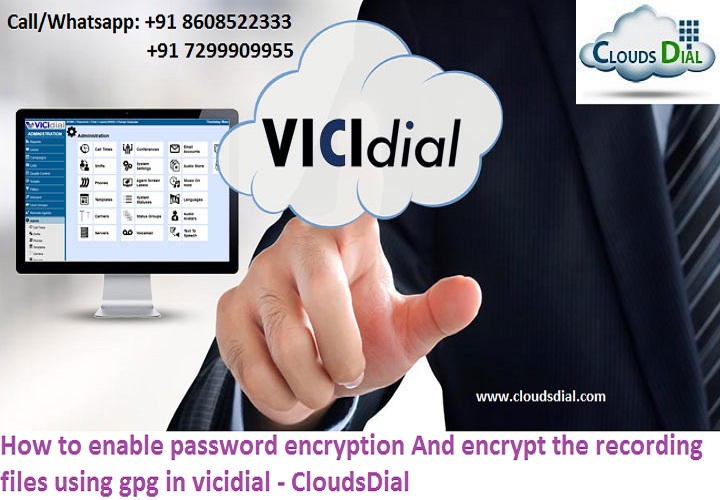 How to enable password encryption And encrypt the recording files using