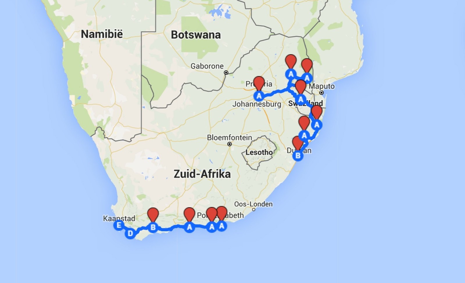 Onze vakantie Zuid Afrika!