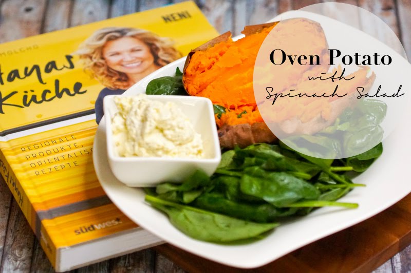 Rezept Ofen Susskartoffel Mit Spinat Salat The Nina Edition The Nina Edition