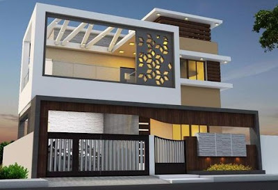 Best 60 Modern House Front Facade Design Exterior Wall