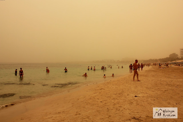 Burza piaskowa na Cyprze