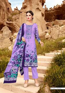 AlZohaid Roohi Lawn Pakistani Dress Material