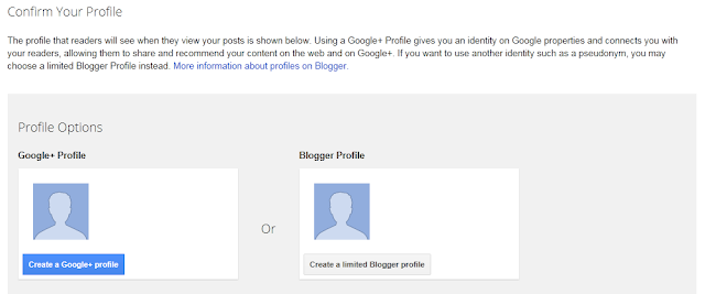 Step 5 How to Create A Blog On Blogspot : Confirm Your Profile Step 5 How to Create A Blog On Blogspot : Confirm Your Profile