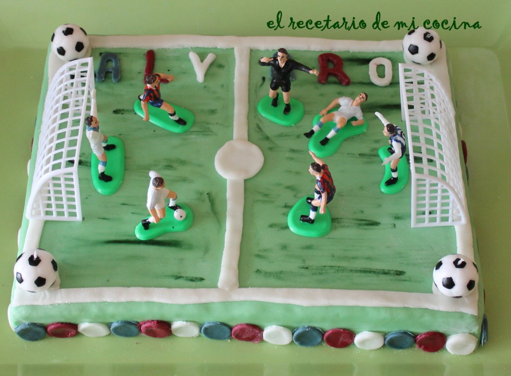 el recetario de mi cocina: Tarta campo de futbol de Alvaro