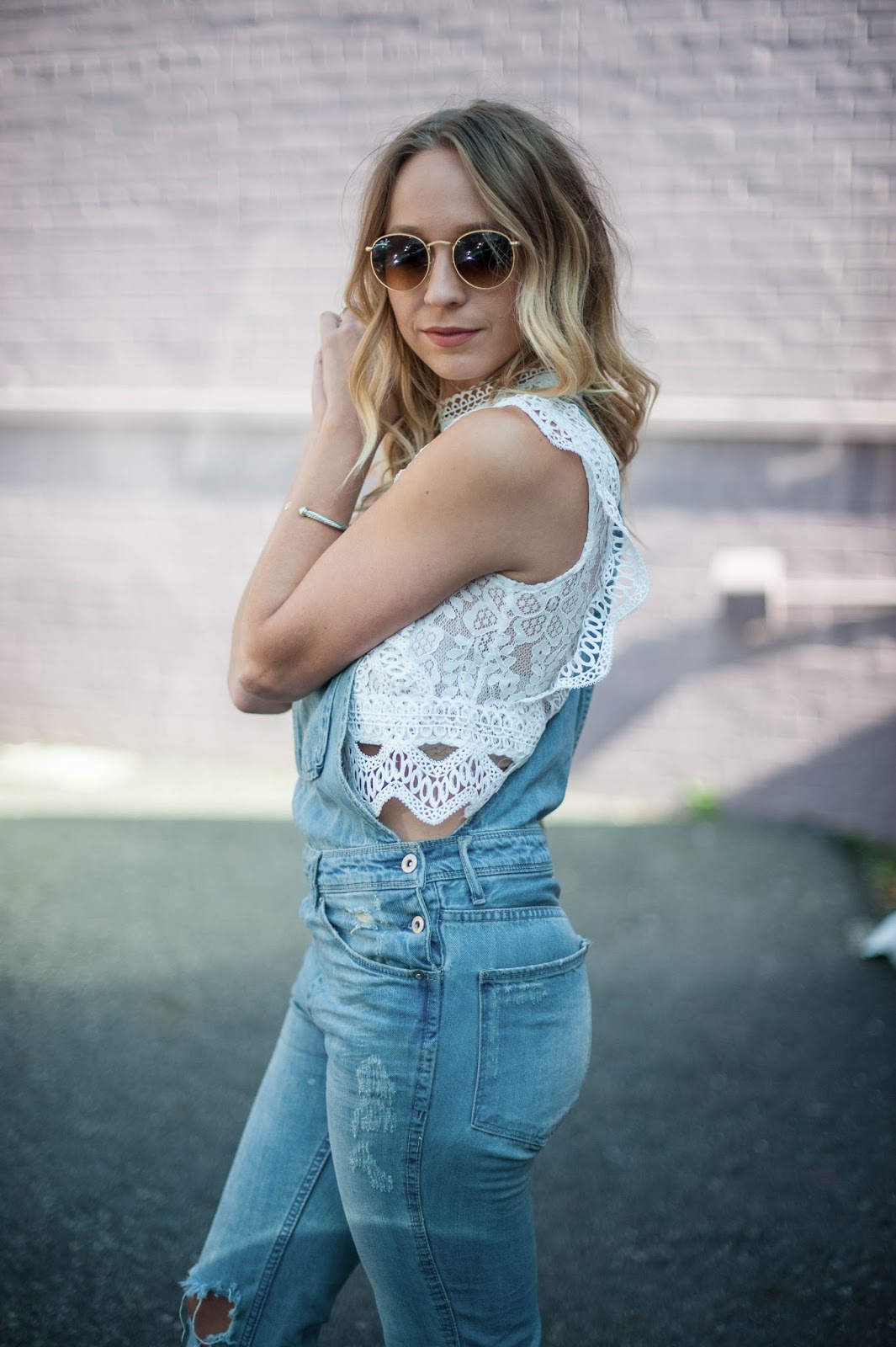 Her Name Is Sylvia How to make overalls look feminine