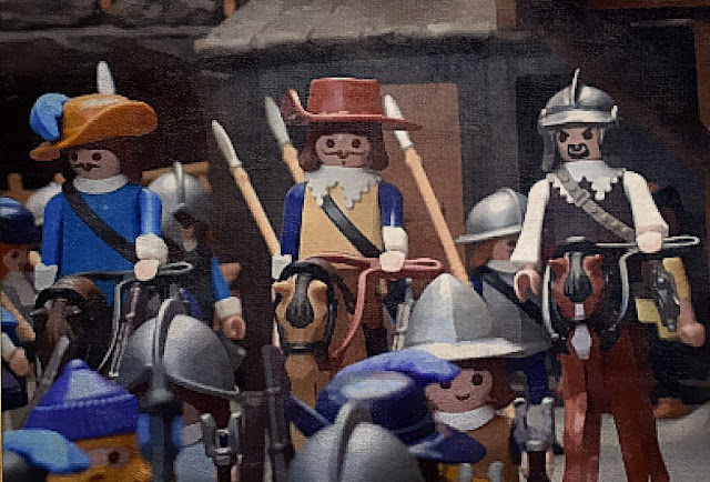 Playmobil Diorama Custom English Civil War and 30 Years War figures