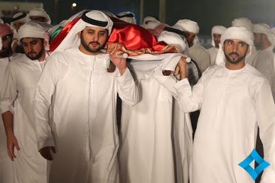 Son of Dubai ruler Shaikh Rashid Bin Maktoum buried after he died of
