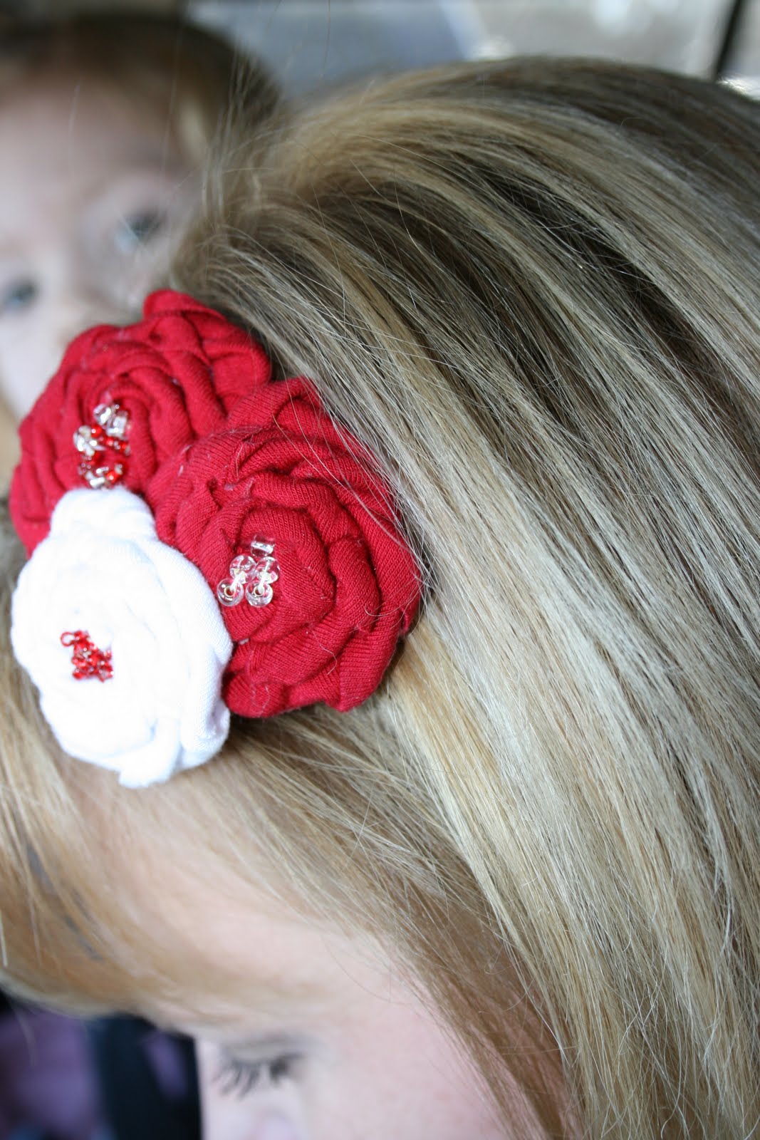 Ribbons and Much More Interchangable Fabric Flower Headband Tutorial!