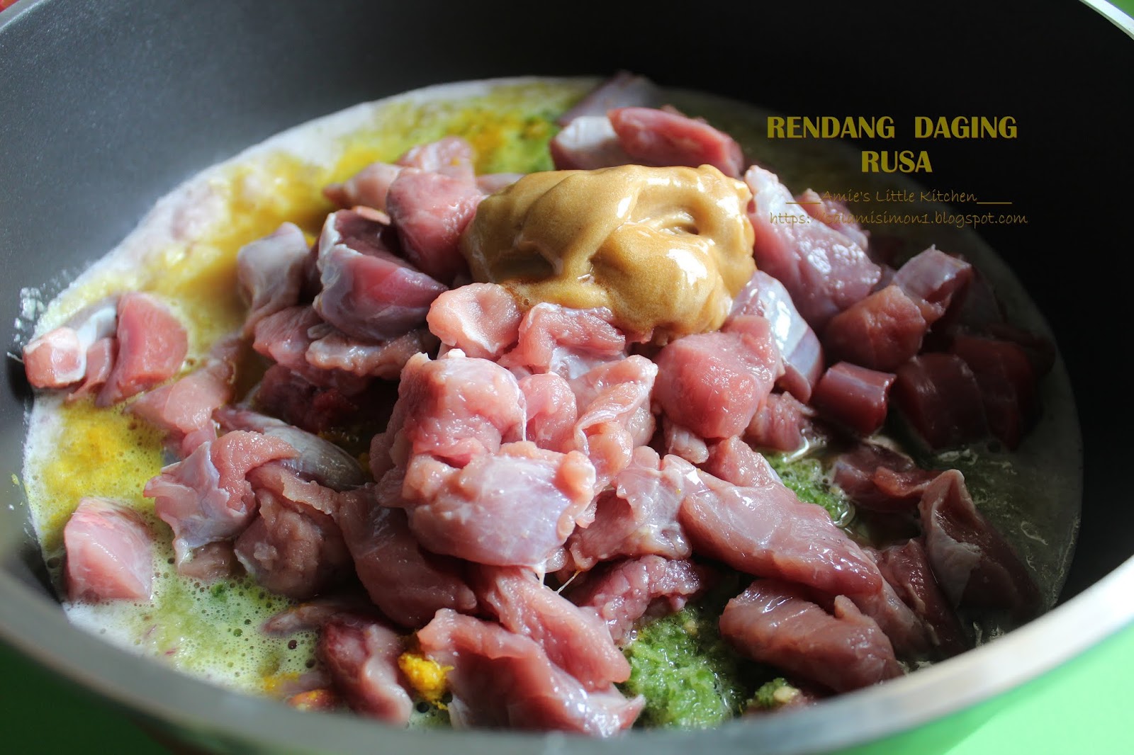 Juadah Hari Raya : Rendang Pedas Daging Rusa - Amie's Little Kitchen