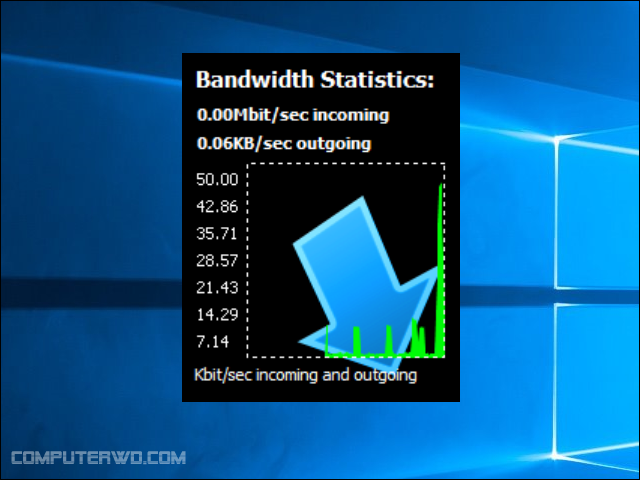 كيفية مراقبة إستهلاك باقة الإنترنت على الكمبيوتر 7