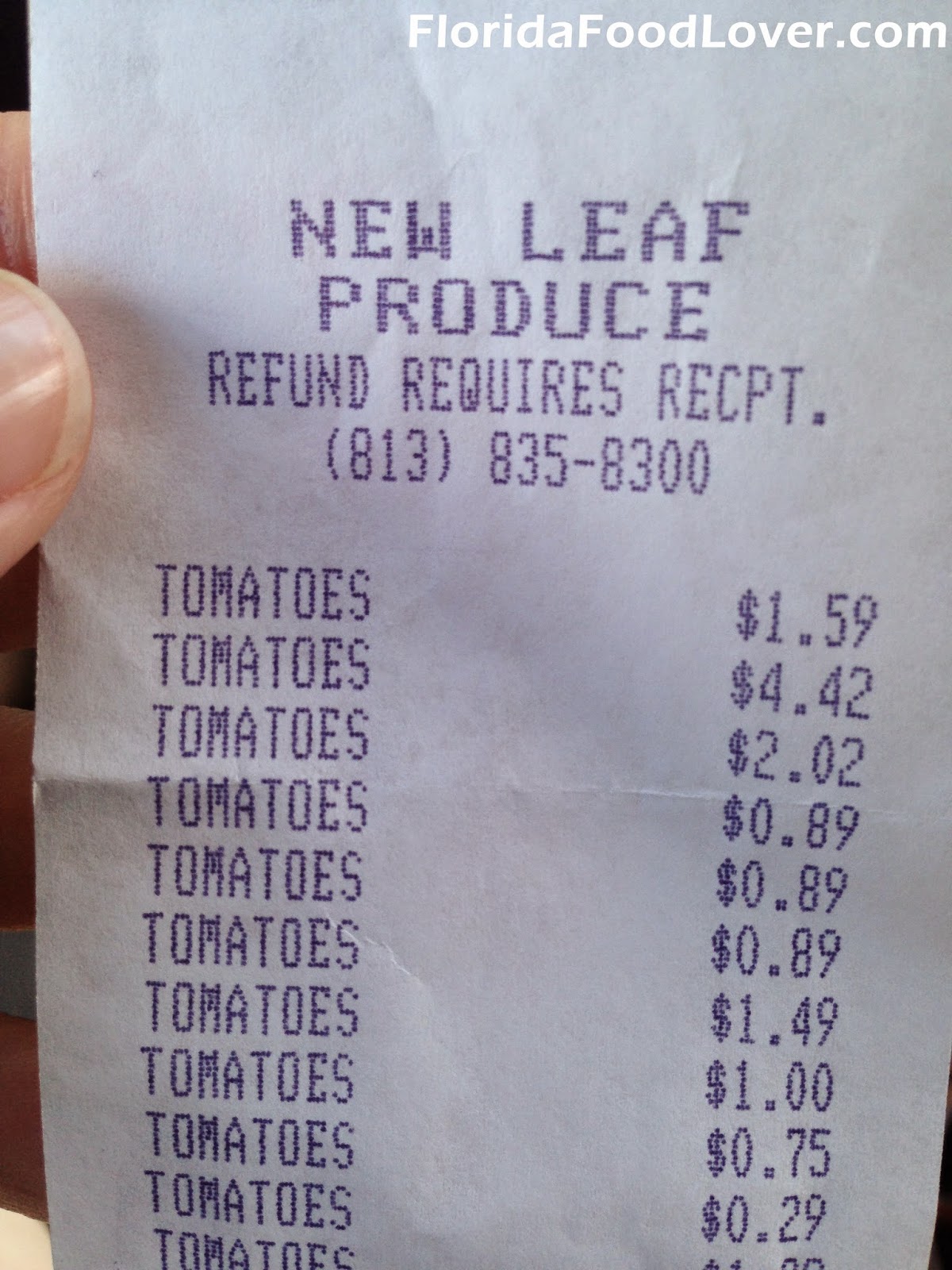 Florida Food Lover New Leaf Produce Tampa, FL