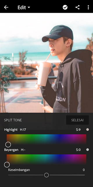 Split Tone Tutorial Edit Foto Lightroom #1 , Preset Lightroom Soft Orange