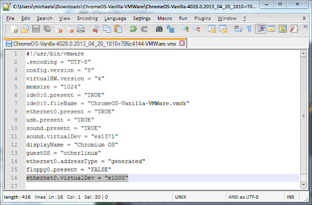 Ramblings: ChromeOS in VMWare Player