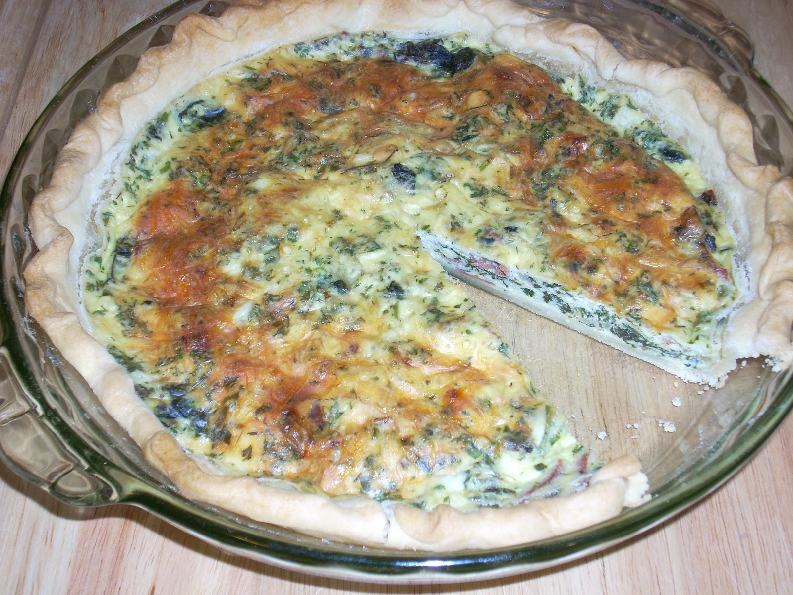 Everyday Epicurean Adventures Quiche Lorraine with Spinach