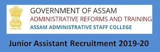 Assam Administrative Staff College (AASC) Junior Assistant Previous Papers and Syllabus 2019