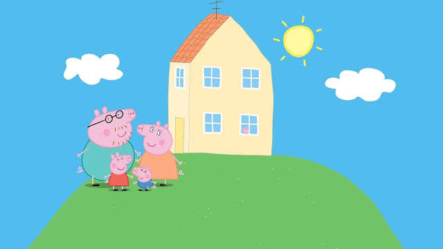 peppa pig house wallpaper creepy