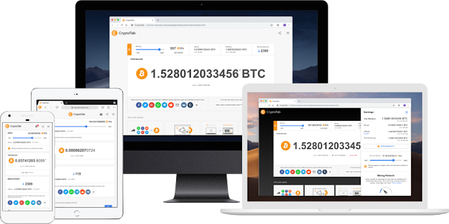 Earn Bitcoins while using CryptoTab