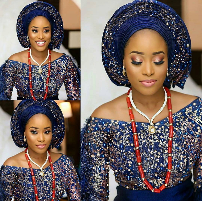 Check Out This Beautiful Nigerian Bride & Her Groom On Their Wedding