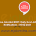 Free Job Alert 2021: Daily Govt Job Notifications - 05-02-2021