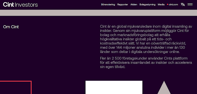 Min första IPO, Cint