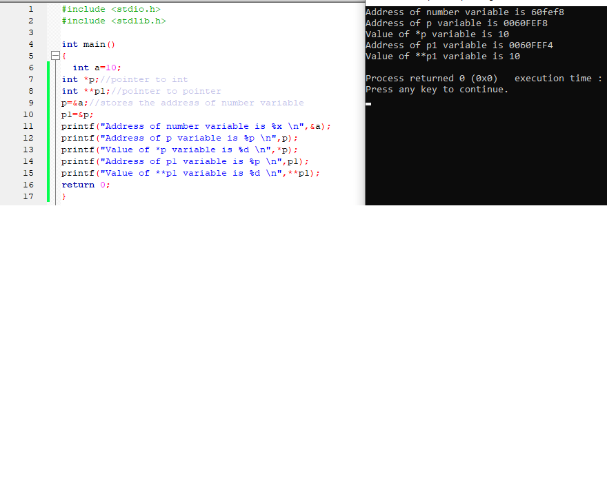 Pointer To Pointer in C Program #DOTC_Mdb