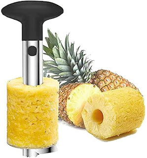 Pineapple corer is made from high quality, durable, stylish stainless steel with medium sized serrated blade